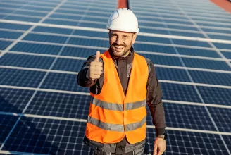 Thumbs Up Happy Man PV Installer